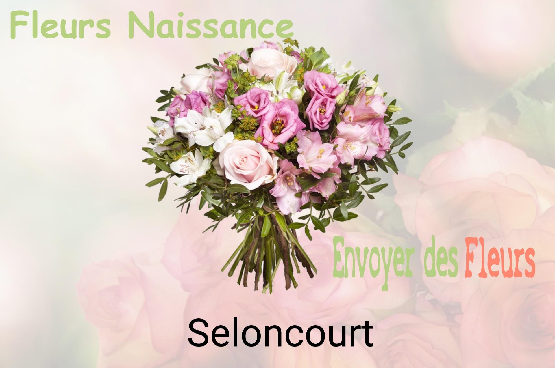 Bouquet de fleurs de naissance livré à Seloncourt